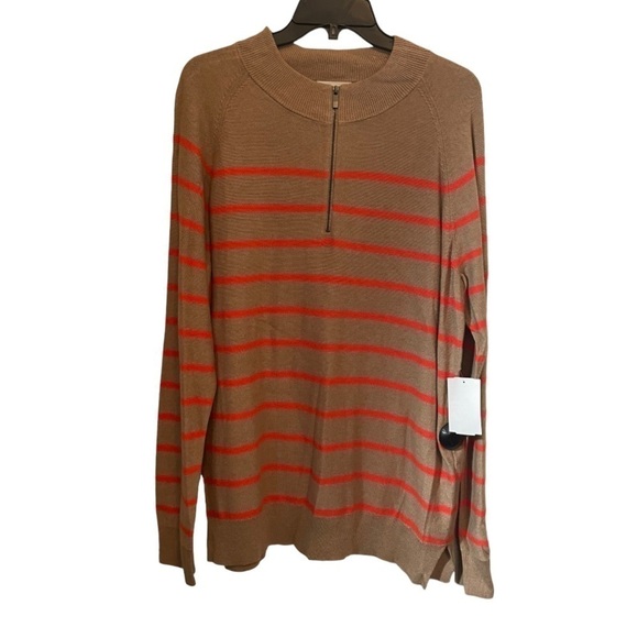 OPEN Edit light weight striped sweater - Picture 1 of 16